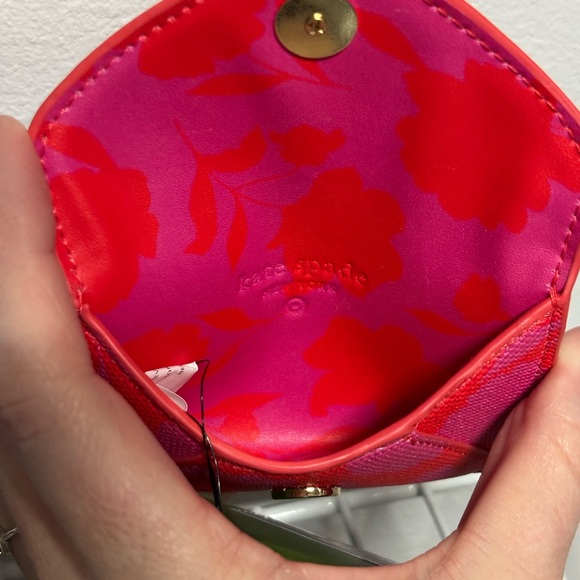 Kate Spade New York x Target Red And Pink Card Wallet. NWT - Picture 3 of 5